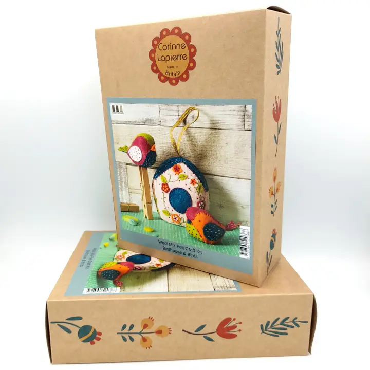 Corinne Lapierre Felt Kit | Birdhouse and Two Birds