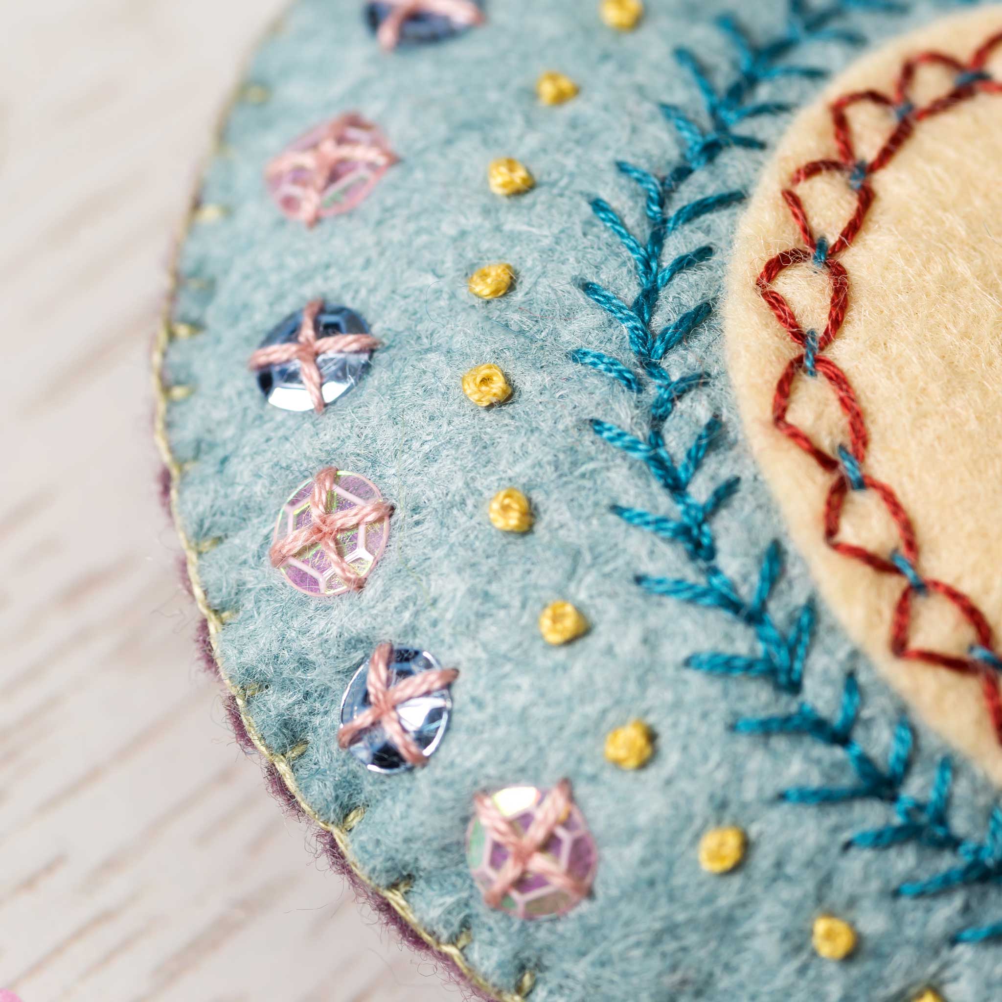Corinne Lapierre Felt Kit | Embroidered Heart - Image 4