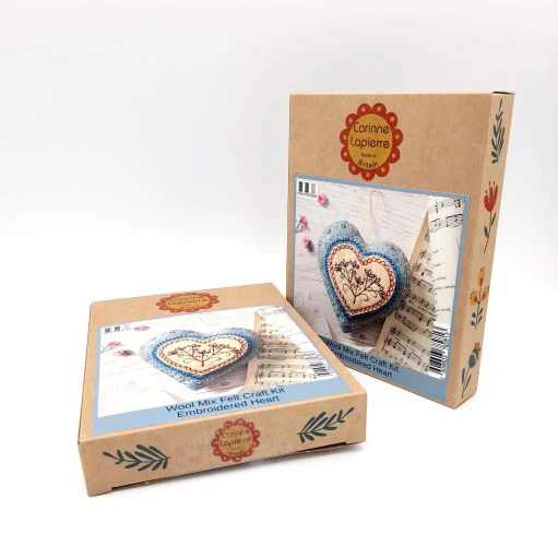 Corinne Lapierre Felt Kit | Embroidered Heart - Image 5