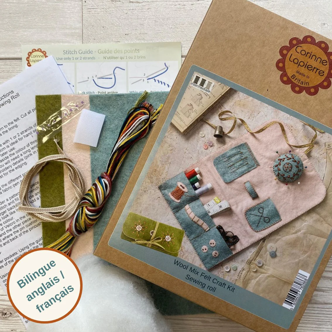 Corinne Lapierre Felt Kit | Sewing Roll Craft Kit